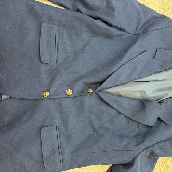 Pendleton Virgin Wool Blazer Jacket Women’s Vintage Blue USA Made Navy Anchor 16 - Picture 9 of 14